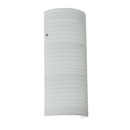 Besa Lighting Torre 14 Wall Sconce, Chalk, Polished Nickel Cap Finish, 1x75W Incandescent 8192KR-PN